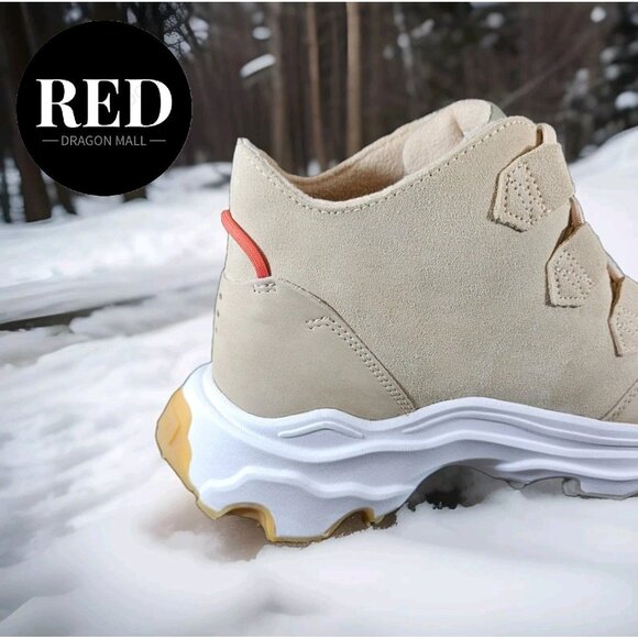 Sorel Kinetic Breakthru Caribou Waterproof Boots Nova Sand Stone - Women's Sz 11 - Picture 16 of 16